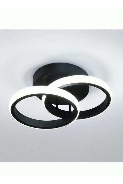 Generic MIXDE Modern LED Ceiling Light Cool White Round LED Ceiling Light Bla...