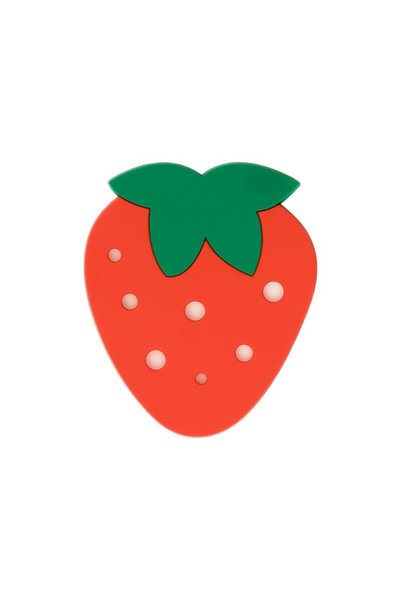 Jumbo Strawberry Shaped PVC Cup Holder 8x9.5cm