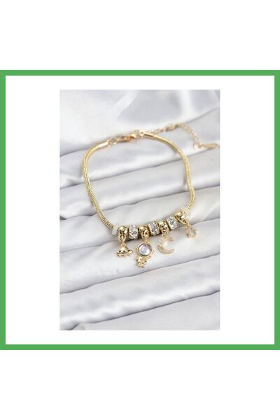 Nur store Çanta سوار نسائي من النحاس باللون الذهبي بتصميم فضائي من BEZOSS