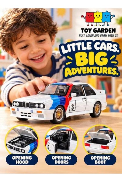 TOY GARDEN 1:24 Scale Diecast Sport Sedan Model Car | High-Simulation Alloy M...