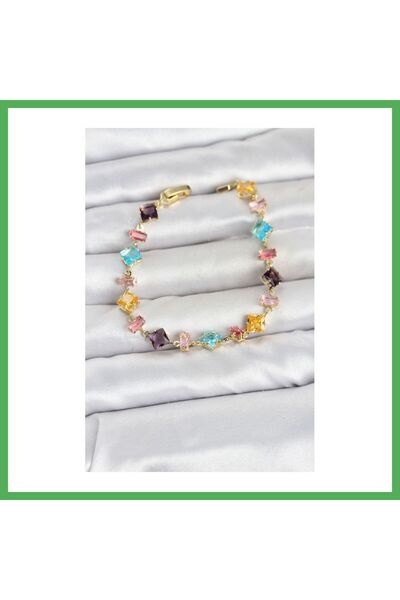 Nur store Çanta سوار نسائي من حجر الكريستال المقطوع متعدد الألوان باللون الذه...