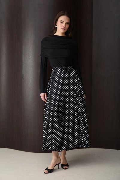 Melike Tatar Polka Dot Skirt 32-2824