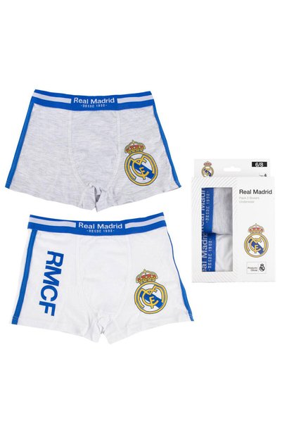 Real Madrid Boxeri pentru băieți, set 2 bucăți, 4-10 ani - 8-10 ani