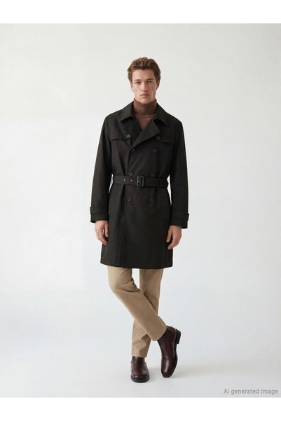 LC Waikiki Esvab • Modern & Distinctive Regular Fit Men's Trench Coat