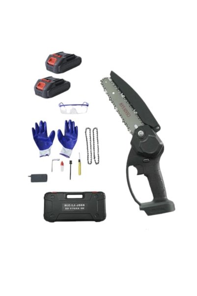 OEM Mini Cordless Chainsaw Arvada Gardentool 2407, 800W, 6 inch Bar, 2 x 21V ...