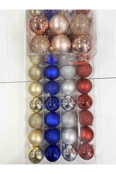 OEM Christmas balls 7 cm, 6 pcs Red
