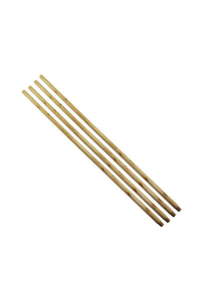 INURA GLOBAL Varnished Wooden Brush Handle with Mesh Tip 120 cm Pack of 30