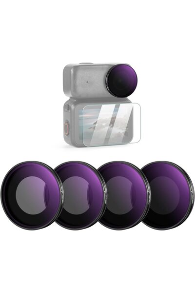 NEEWER مجموعة فلاتر ND/PL متوافقة مع DJI Osmo Nano (ND8/PL+ND16/PL+ND32/PL+ND...