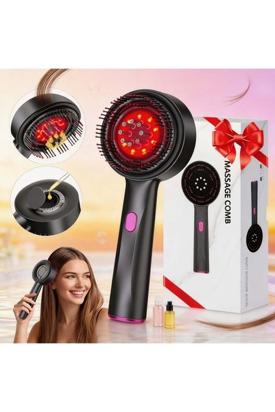OEM 💆‍♀️ Hair Massage Brush with LED Light – Relaxation & Care 2 in 1