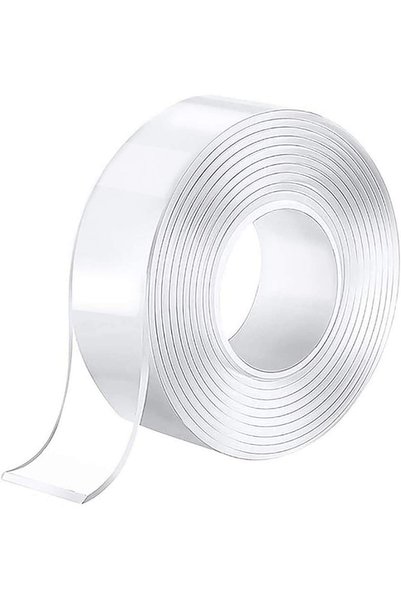 ASKIND Double Sided Adhesive Nano Tape, 9.84 FT Transparent Strong Washable A...