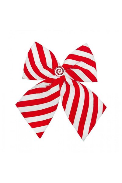 OEM Funda catifelata cu dungi rosii si albe 40x45 cm