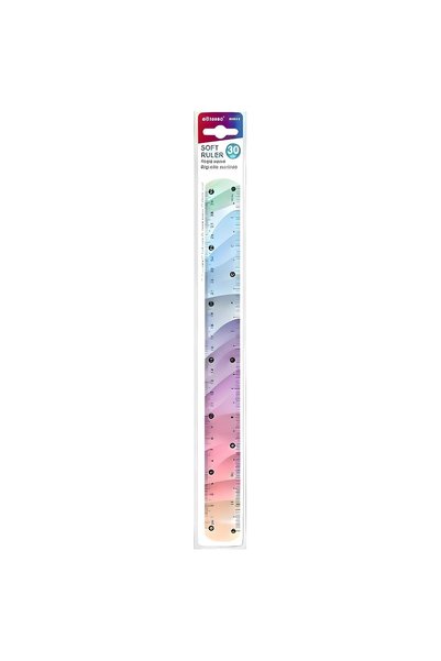 GENERAL Soft Ruler for School and Office, 30 cm Size, Multicolor - School and...