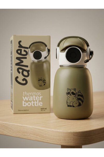 Titiz Plastik Titiz 500 ml Player-Designed Steel Thermos Flask with Straw for...