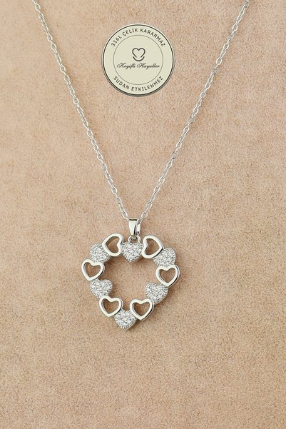 Keyifli Hayaller Steel Necklace - Stone Necklace 316L Steel Necklace Does Not...