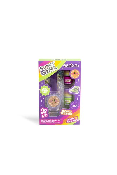 Martinelia Super Girl Set Ceas Si 2 Lacuri De Unghii pentru copii