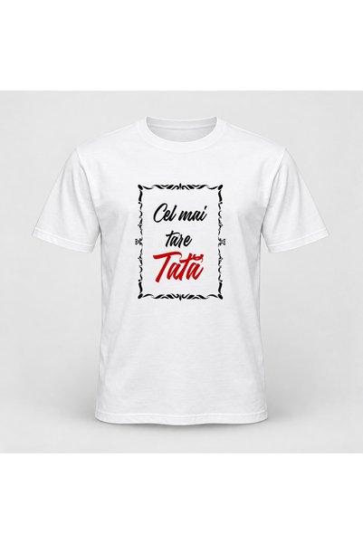 Fabricacucadouri.ro Tricou personalizat La multi ani, cel mai tare tata, mode...