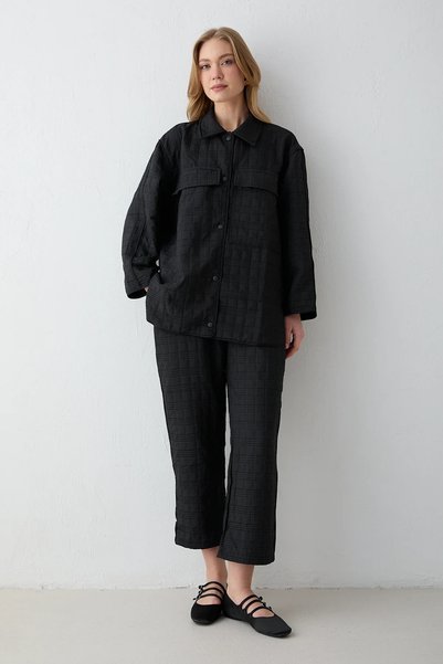 Melike Tatar Quilted Piping Suit 32-3714