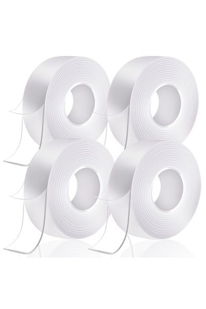 Azulmart Double Sided Transparent Tape, 30mm x 3m x 1.5mm 4 PACK Multipurpose...