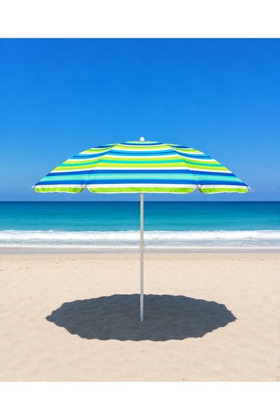 INURA GLOBAL Karışık Renk Plaj Şemsiyesi 170 cm Saplı 85x85 cm 24'lü Paket