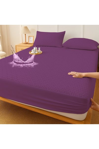 Ralex Husă protecție pat matlasată impermeabilă pentru saltea de 160x200, cu ...