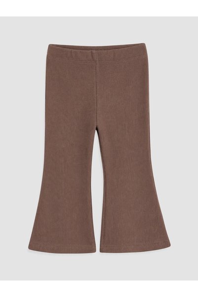 LC Waikiki Özmarka New Season Brown Elastic Waist Baby Girl Leggings