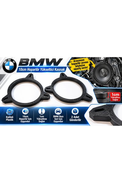 YSN SOUNDS BMW Hoparlör Yükseltici Kasnak 10CM - BMW ( Bazı Seriler İçin ) 10 CM Hoparlör Kasnağı - 2 Adet