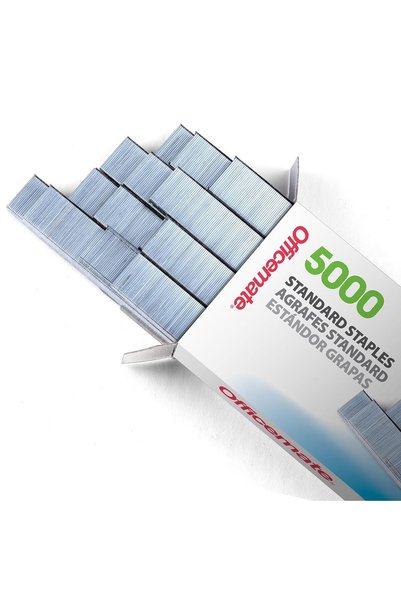 officemate دبابيس قياسية، 210 قطعة لكل شريط، سعة 20 ورقة، 5,000 قطعة لكل صندو...