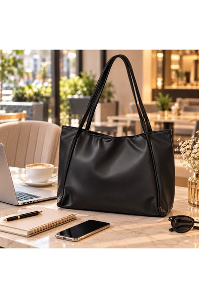 MODAMARKM Women's Large Size Shoulder Bag – 38X28 Cm, Smooth Quality Leather,...