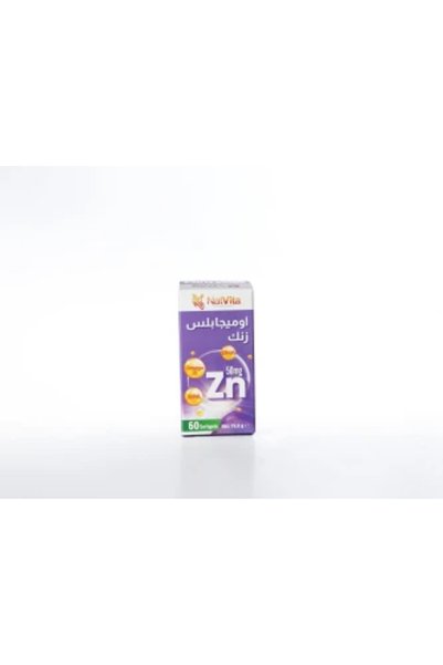 NatVita أوميغا مع الزنك 60 كبسولة