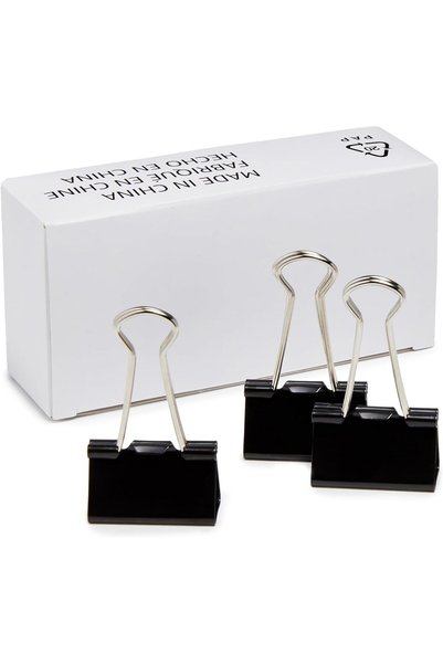 Generic Binder Paper Clip, Medium, 12 Clips per Box, 8-Pack