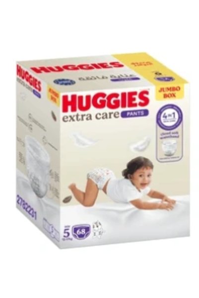 Huggies سراويل إكسترا كير رقم 5، علبة تحتوي على 68 قطعة