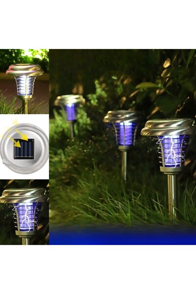 Generic Brand Lampă solară tip torță, anti-insecte, tantari, UV, LED, 1.2V, I...