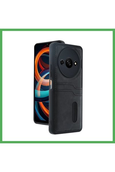 Nur store Çanta Redmi A3 4g Compatible Case Sara Leather Case with Business C...