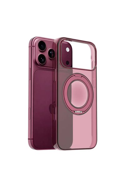 zore iPhone 17 Pro Max Case Non-Yellowing 360 Degree Rotating Stand Ultra Thi...