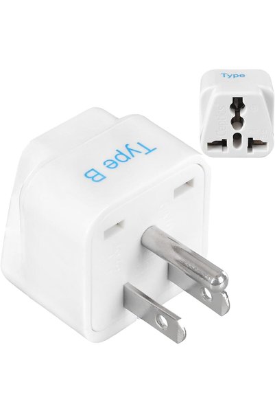 Ceptics India to USA, Japan, Philippines & More (Type B) Travel Adapter Plug ...
