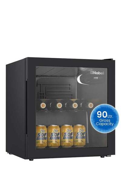 Generic Nobel 90L Gross / 47L Net Single Glass Door Bottle Chiller Mechanical...
