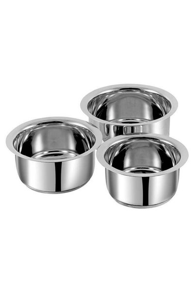 Generic VINOD Stainless Steel Capsule Bottom Tope Set, 3 Pcs | 14, 15 & 16 cm...