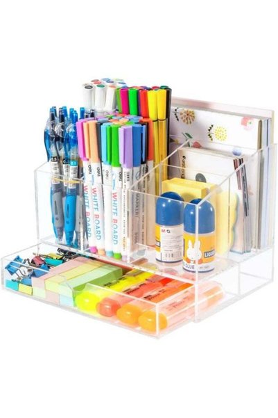 Generic TPGP Acrylic Desk Organizer With Drawer