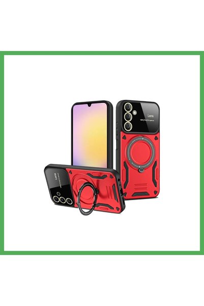 Nur store Çanta Samsung Galaxy A14 4g Compatible Case with Joy Lens Stand - R...