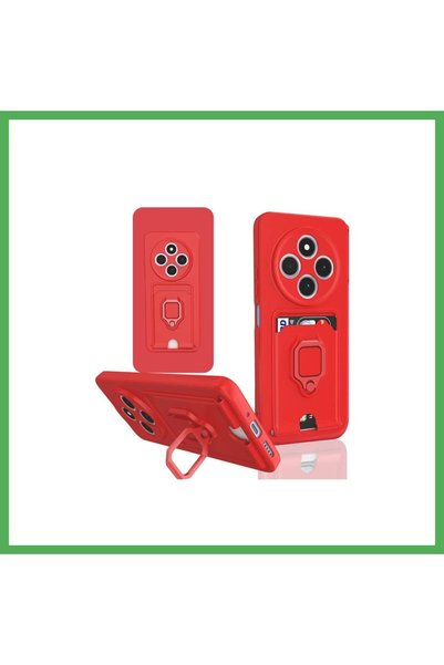 Nur store Çanta Redmi 14C Compatible Case Zuma Silicone with Business Card Ho...