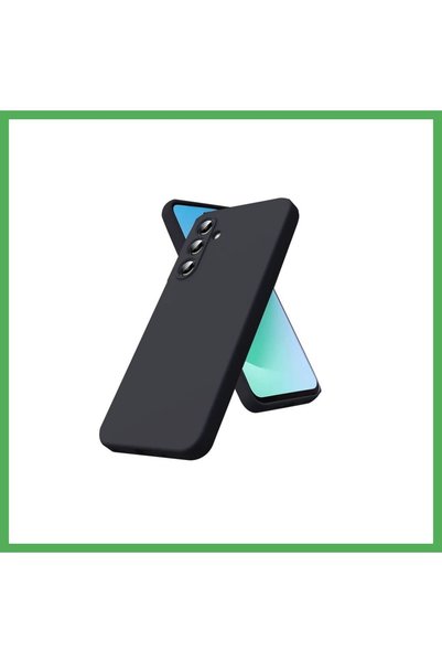 Nur store Çanta غطاء سيليكون أسود متوافق مع سامسونج جالاكسي S25 FE من BEZOSS