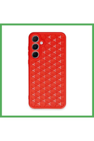 Nur store Çanta Samsung Galaxy A25 5g Compatible Case Honeycomb Silicone Cove...