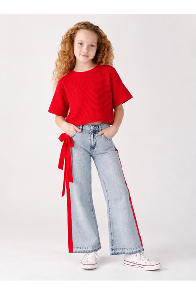 Fabrick Kids KIZ ÇOCUK TRİKO KIRMIZI SWEAT