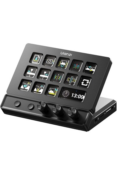 ulanzi D200X Stream Controller with 3 Knobs, 14 LCD Keys Macro Keyboard