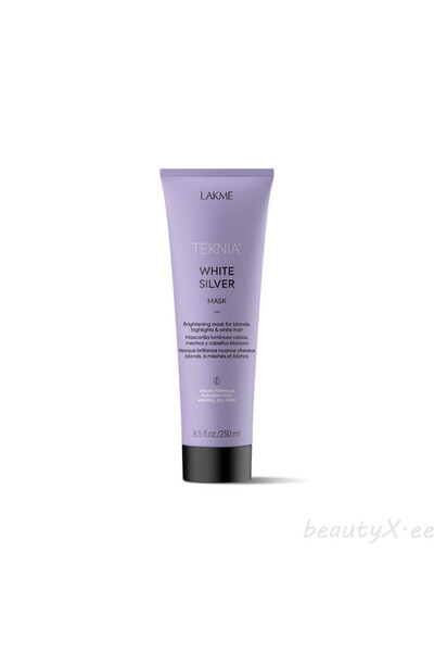 Lakme قناع الشعر تكنيا سيلفر وايت للشعر الرمادي والدهني 250 مل
