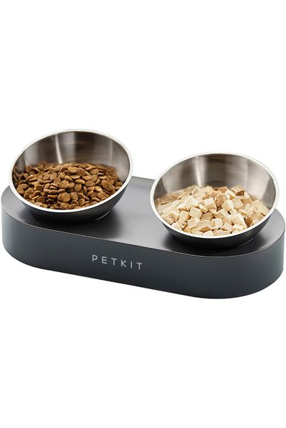 Petkit وعاء طعام مائل من الفولاذ المقاوم للصدأ من CYBERTAIL، أوعية طعام وإطعا...