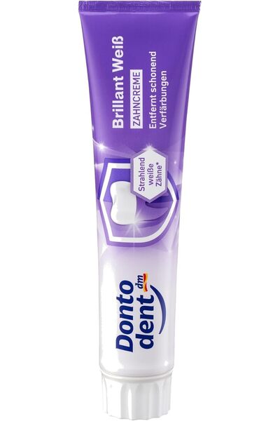 Donto dent Brilliant White Whitening Toothpaste with Fluoride, Surface Stain ...