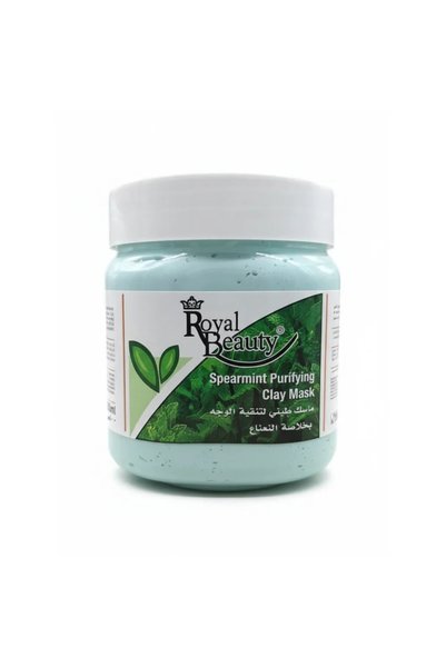 Royal Beauty رويال بيوتي ماسك طيني لتنقية الوجه بخلاصة النعناع - 500 مل
