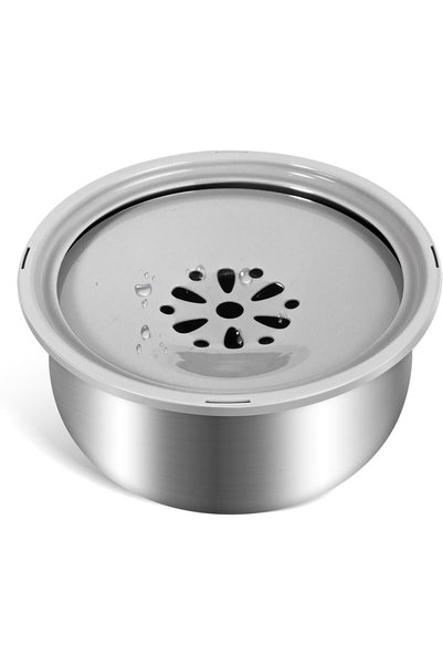 schitec Dog Water Bowl 3.5L Stainless Steel No Spill Bowl Large Capacity Slow...