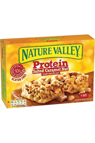 Nature Valley بروتين بالكراميل المملح والمكسرات، 160 جرام